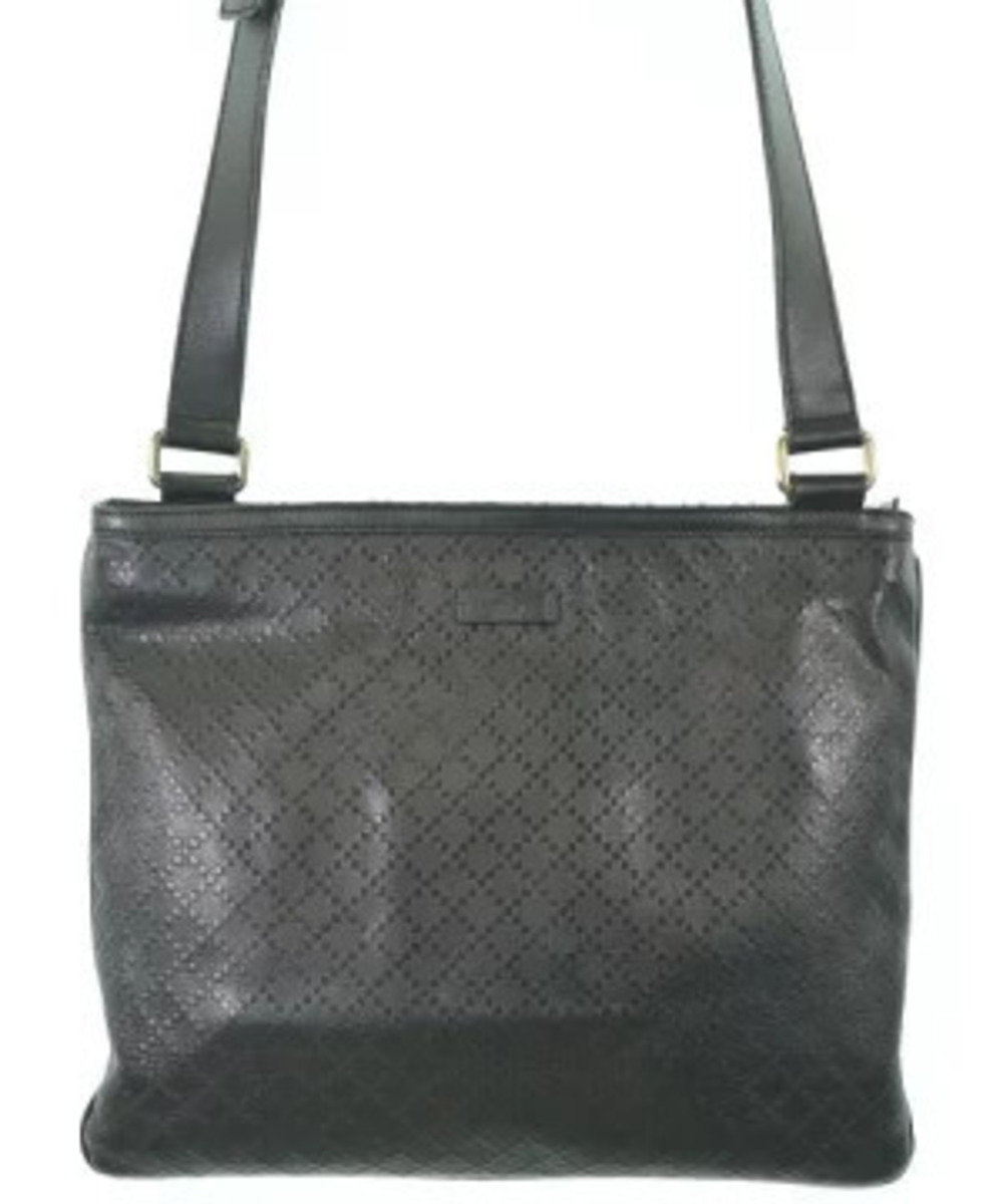 Gucci Diamante Imprime Messenger Bag geometric rhombus leather Black
